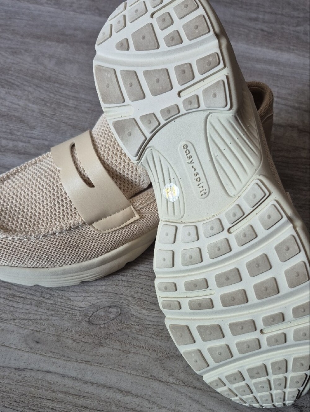 Knit Slip-On Loafers in Cream by easy spirit - Picture 6 of 8